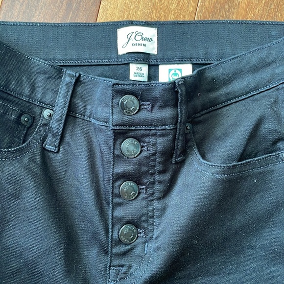 J.Crew vintage straight black button fly jeans - Picture 2 of 8